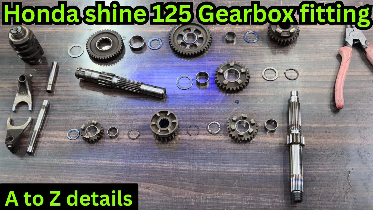 Honda Shine 125 Gear Box Fitting/ shine bike ka gearbox fitting kaise Karen /gearbox assembly