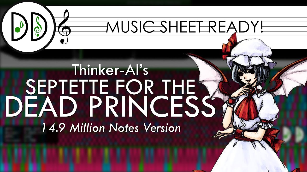 [Black MIDI Ep. 2.43] Septette for the Dead Princess ~ ZUN, Thinker-AI (14,650,390 Notes)
