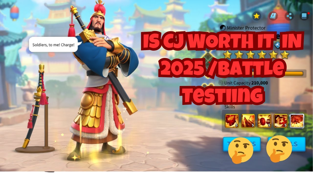 Is CJ worth Investing now ?Battle testing and Advice -Rise Of Kingdoms