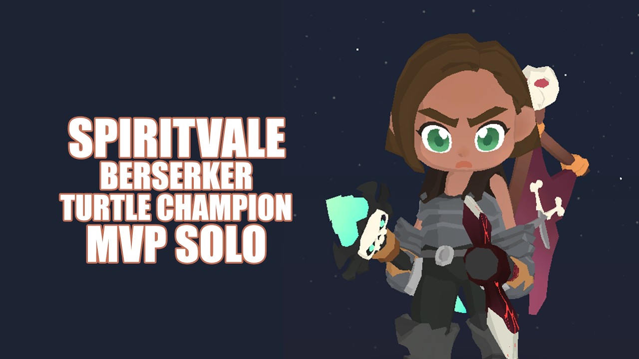 SpiritVale | Berserker AA vs. Turtle Champion (Playtest v0.12.2 Nerfed)