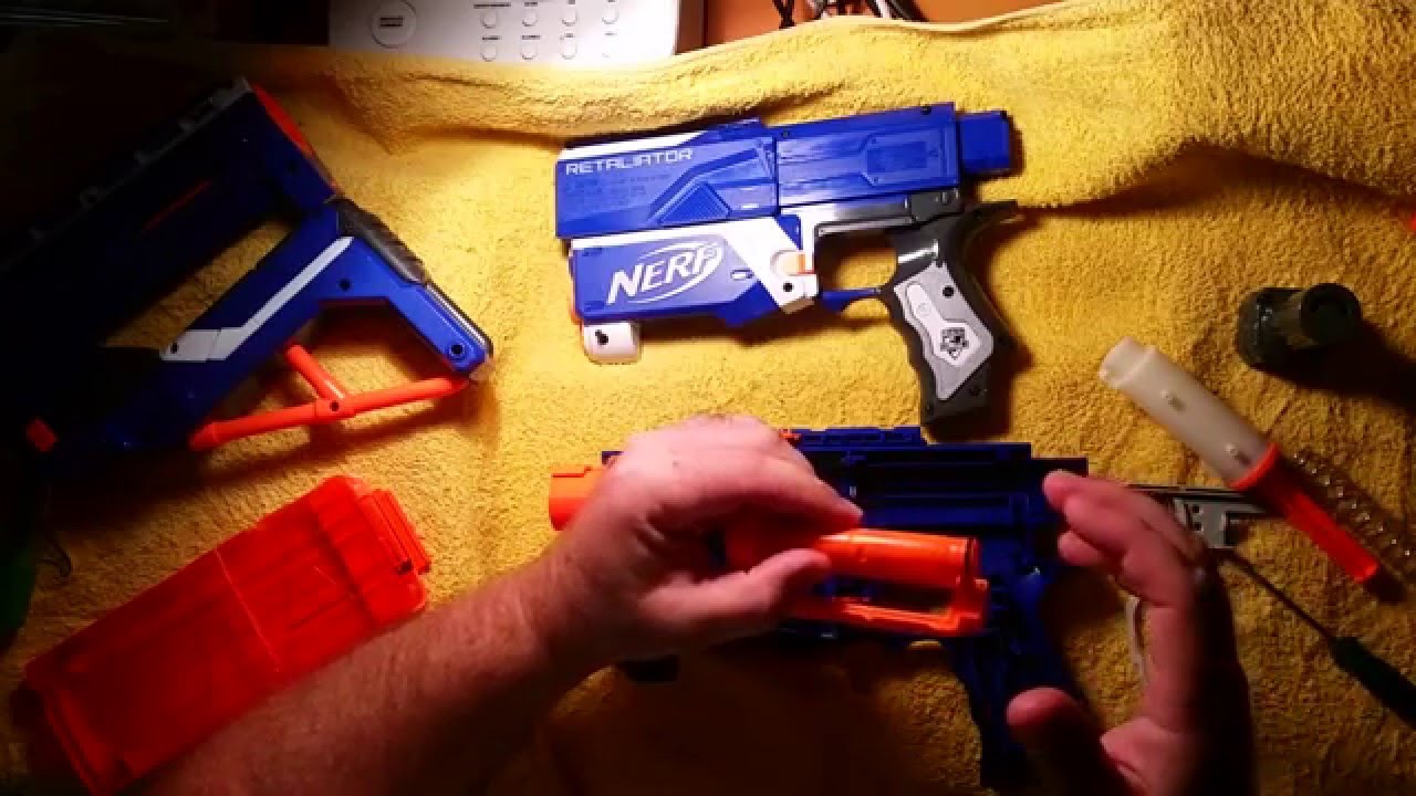 Basic Nerf Retaliator modification for nerf HVZ CQB