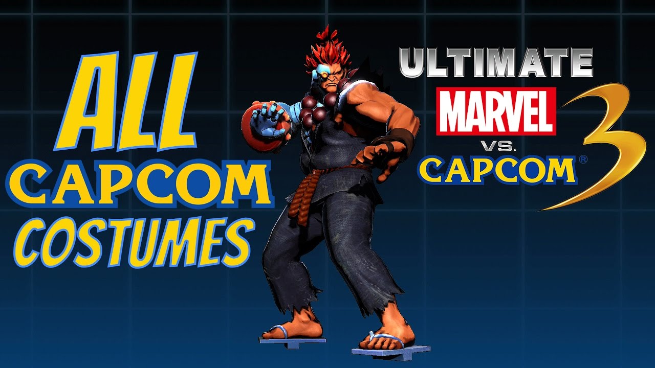 All CAPCOM Costumes Ultimate Marvel vs Capcom 3 (Playstation 4 Pro)