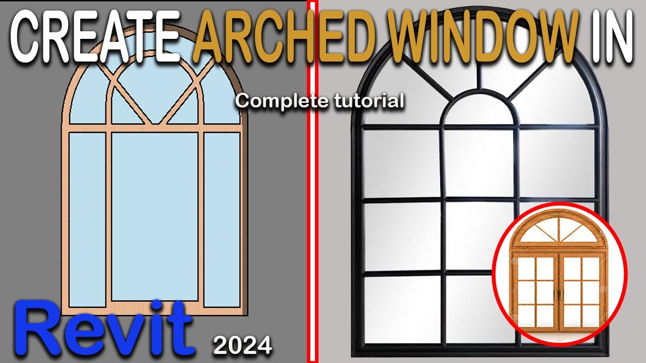 How to create an Arched window in Revit || Revit families