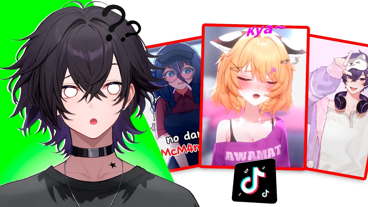 vtuber reacciona a tiktoks despues de inhalar polvo magico
