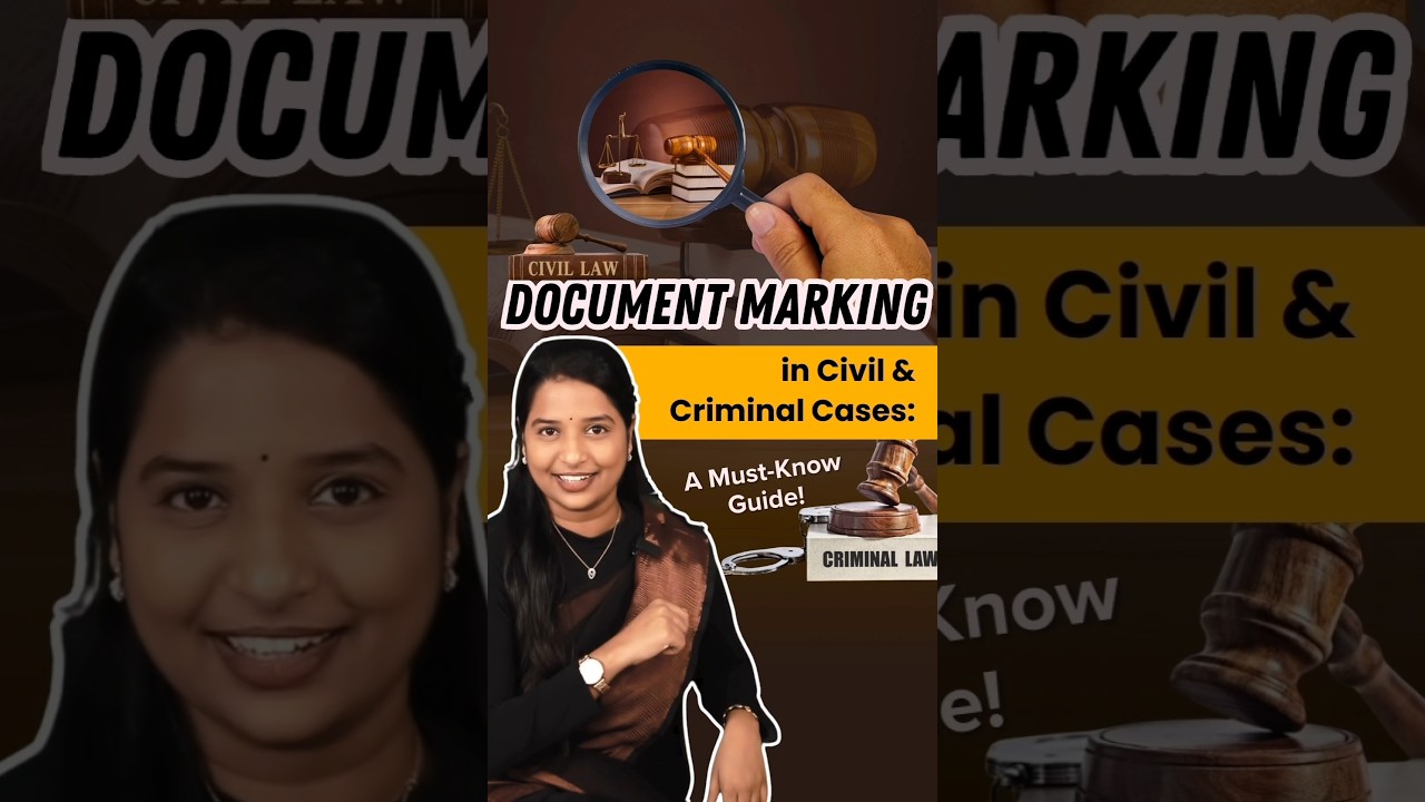 Document Marking in Civil & Criminal Cases: A Must-Know Guide! 📜⚖️ #law #criminallaw #civillaw