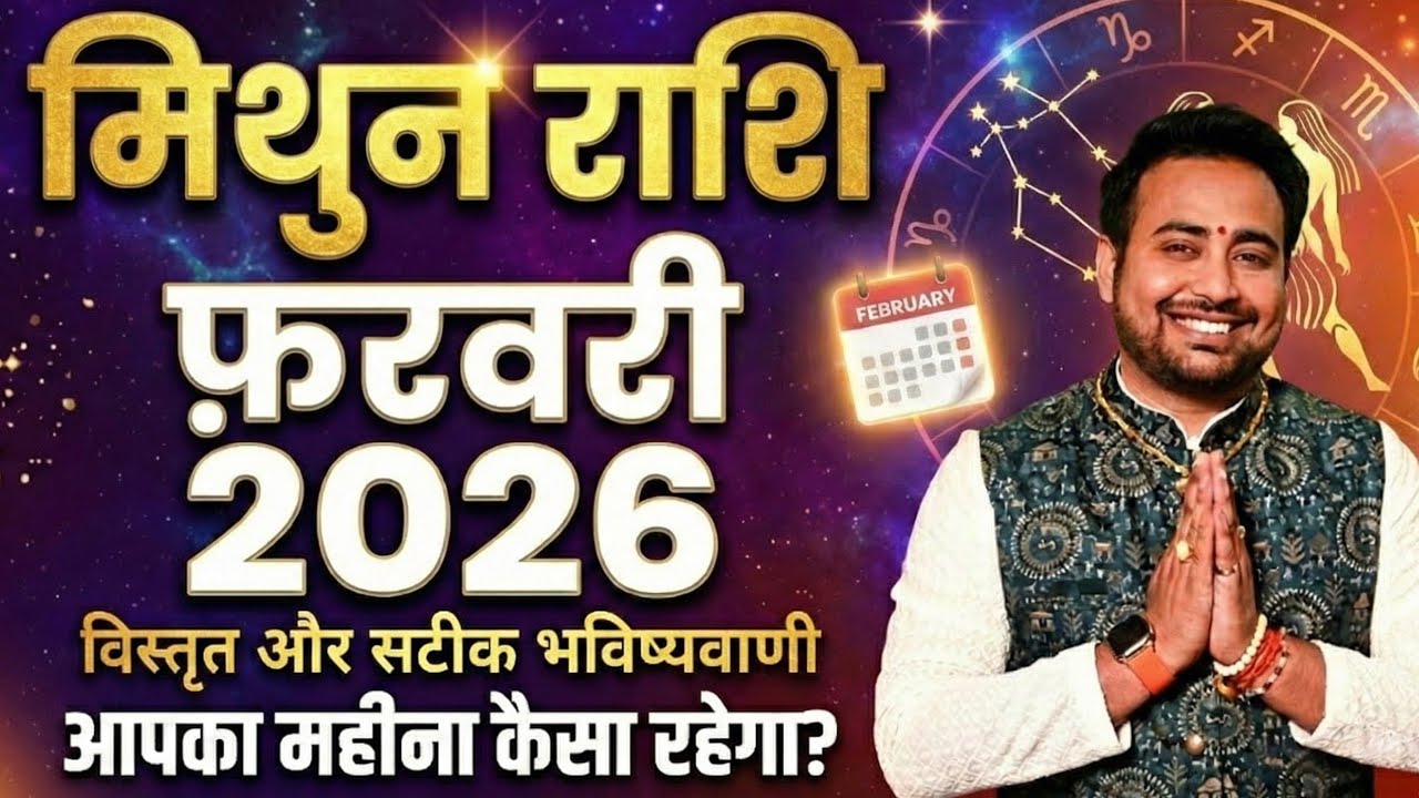 Mithun Rashi:February 2026 Kaisa Rahega Aapka Samay?|Gemini Horoscope February 2026 |Mithun Rashifal