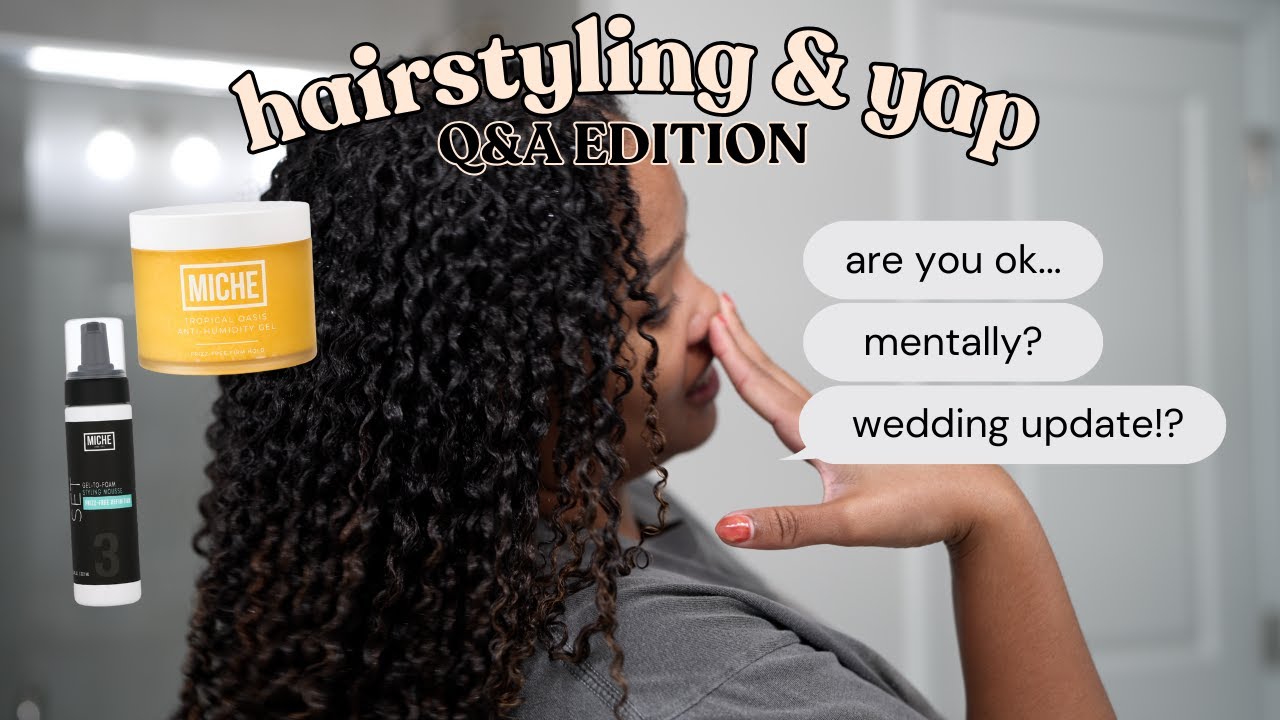 HAIRSTYLING & YAP: Q&A edition! trying the miche gel + styling foam wash & go combo