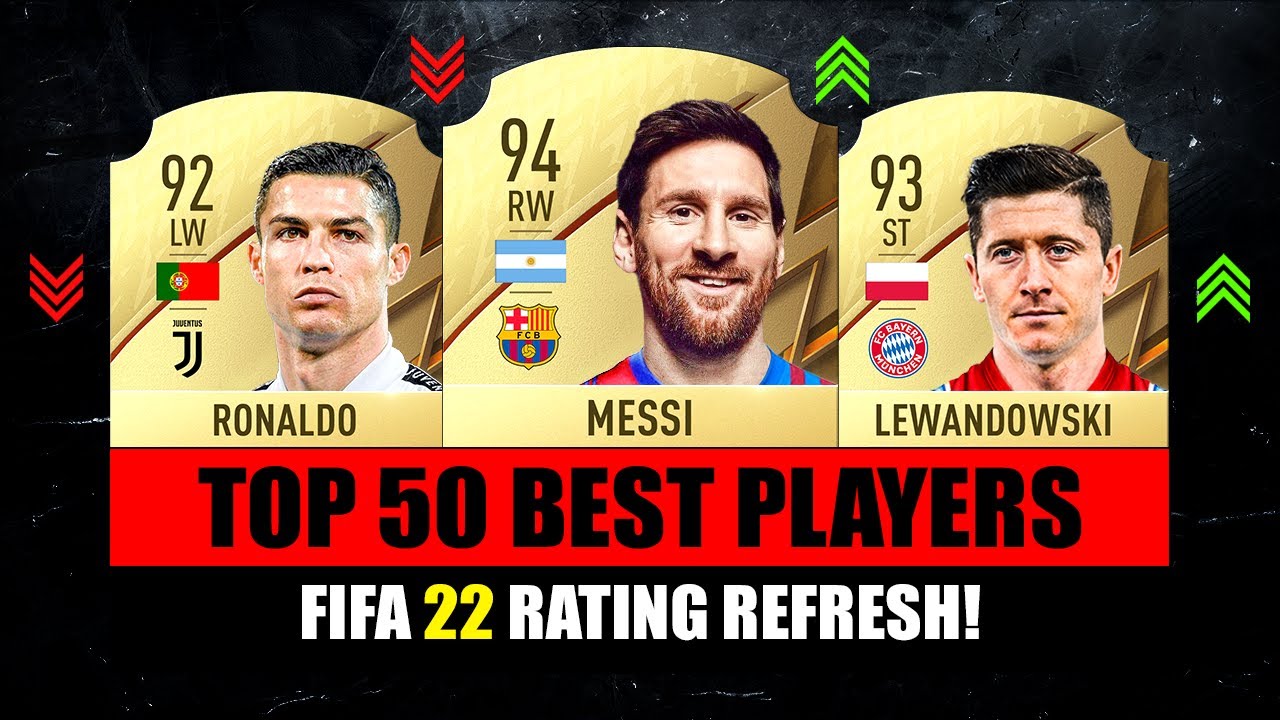FIFA 22 | TOP 50 BEST PLAYER RATINGS! 😱🔥 ft. Messi, Ronaldo, Lewandowski...