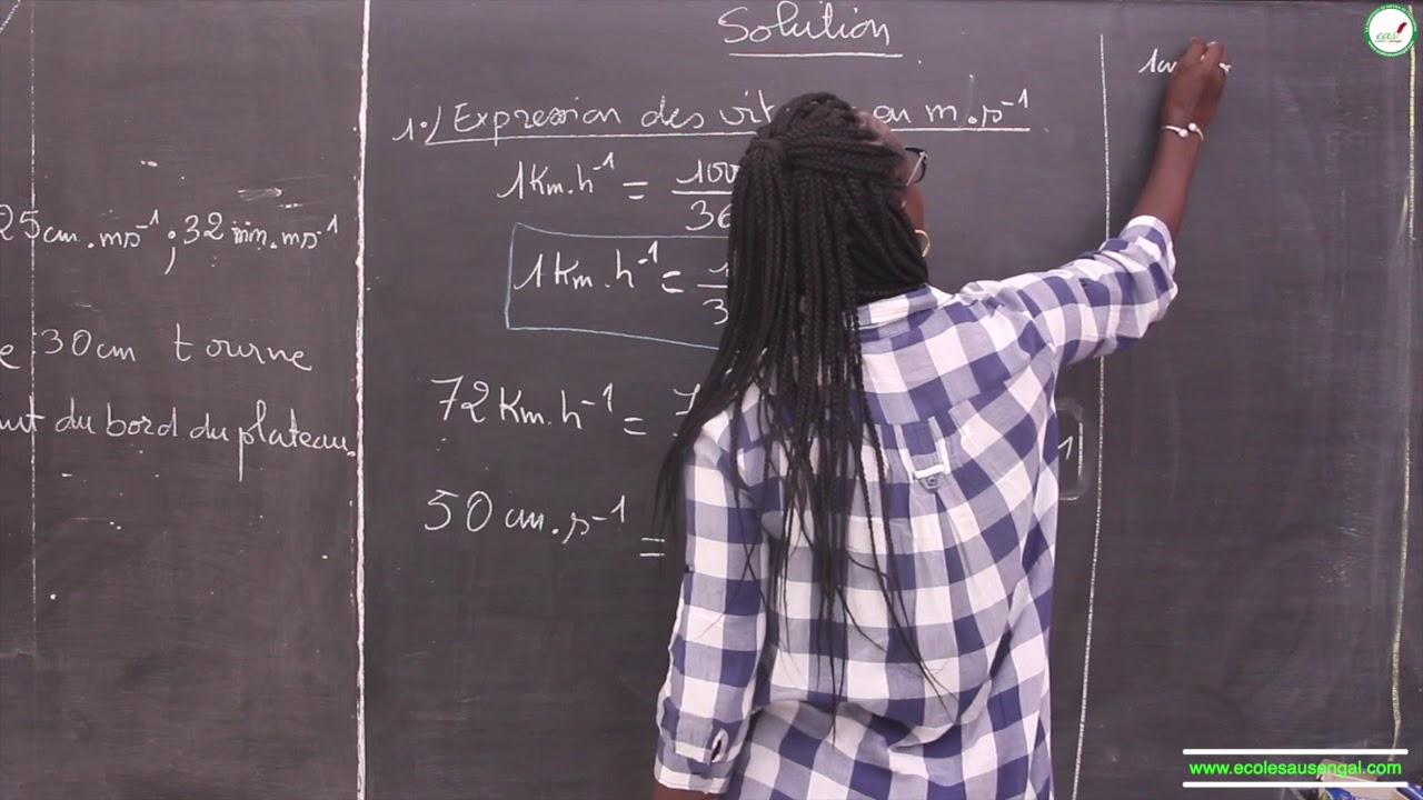 Exercices - Seconde S - Physique / Chimie : Généralités sur le mouvement / Mme Kabou