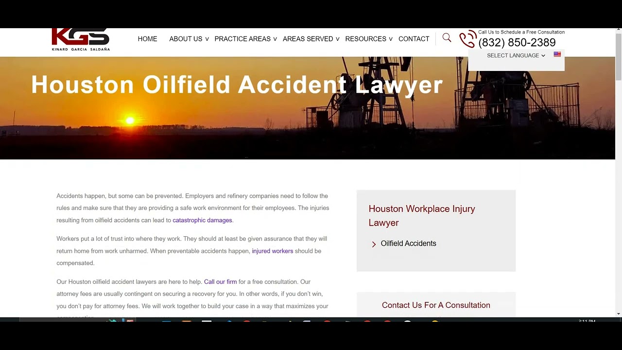 oilfield & Gas accident lawyer