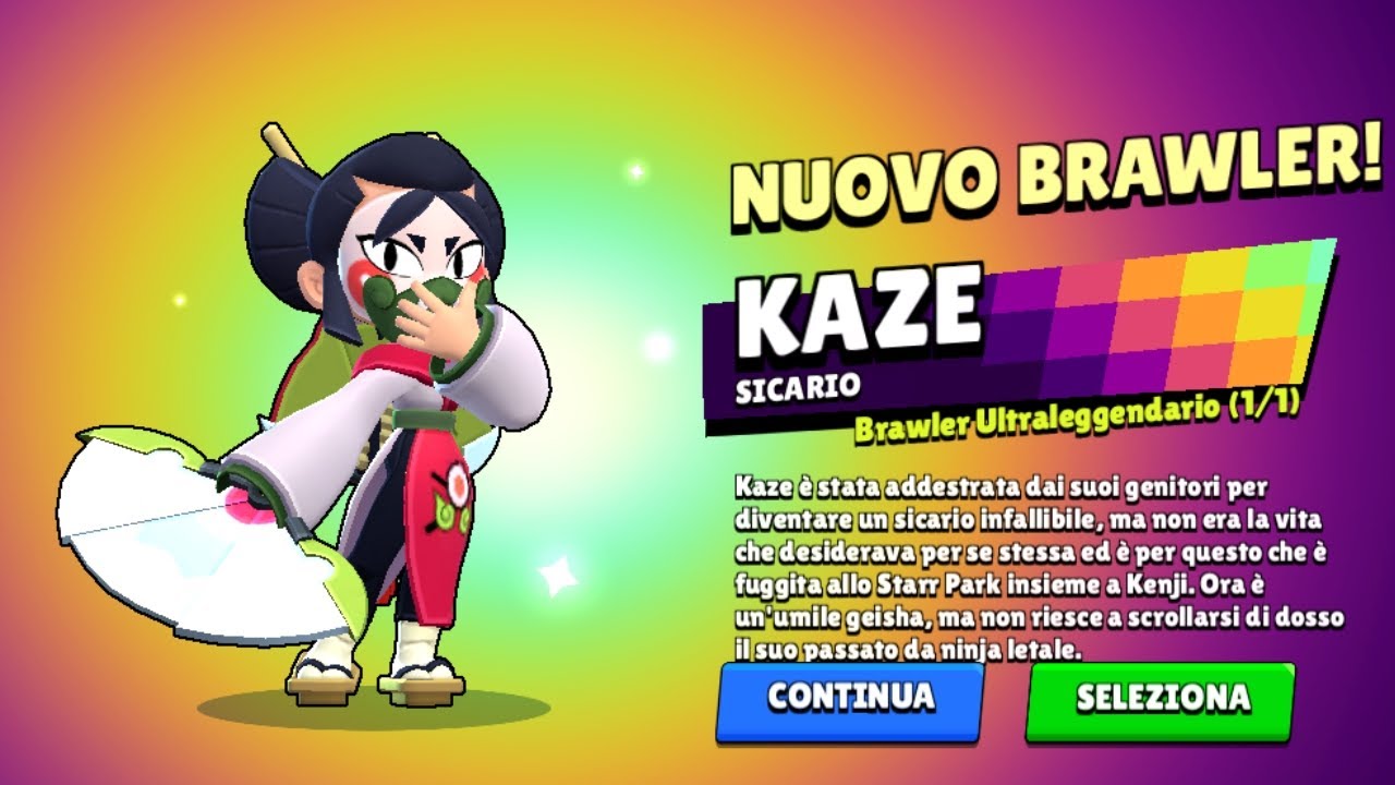 Ho sbloccato kaze sul mio account principale
