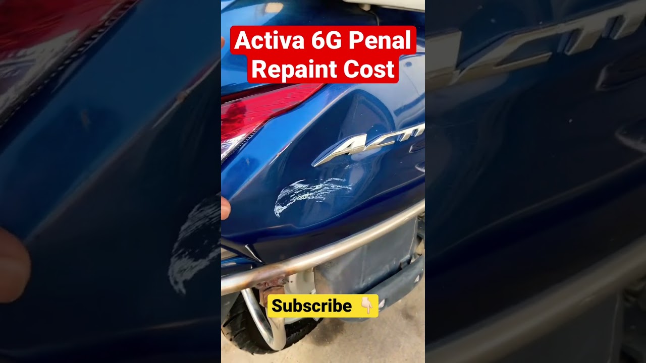 Honda Activa 6G Penal Repaint Cost #activa6gparts #activarepaint