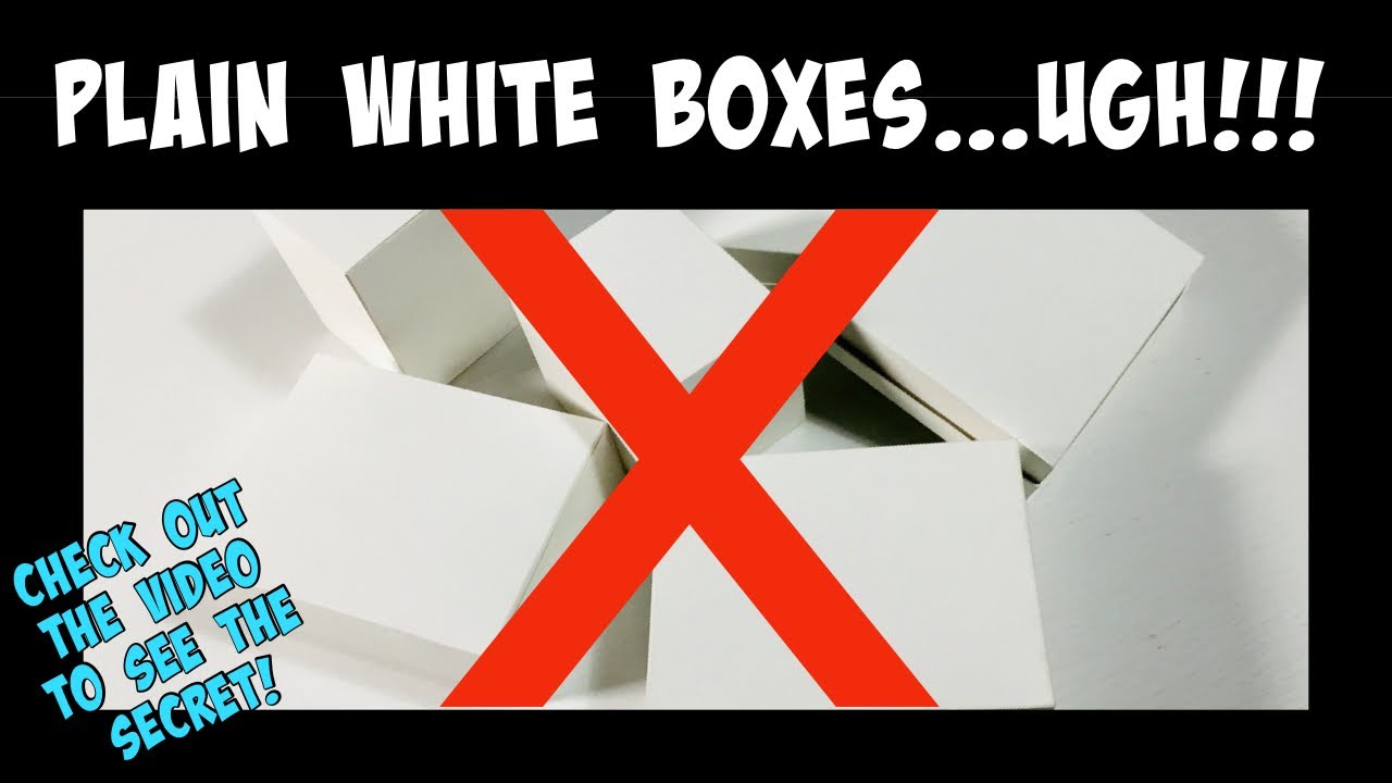NO MORE PLAIN WHITE BOXES!! awesome box making design idea!  COME SEE!