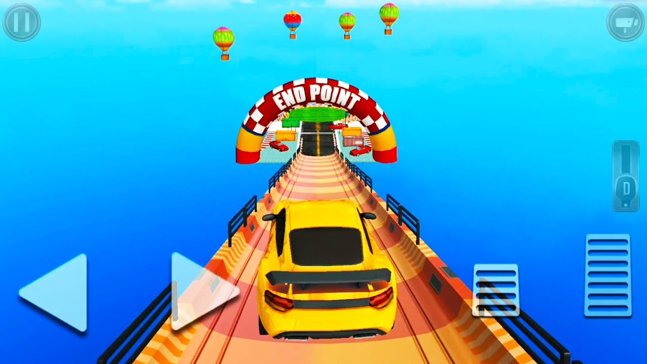 Impossible Car Stunts Mega Ramp: Police Car and Range Rover - Android Gameplay