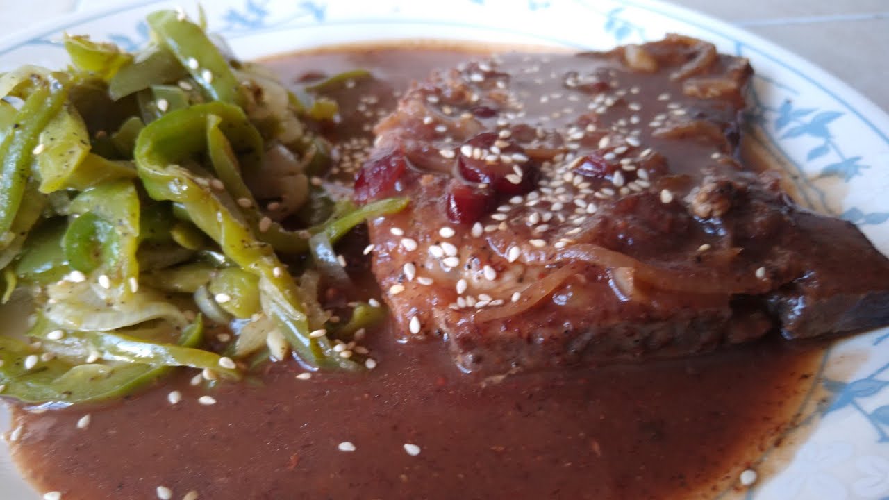 CHULETAS EN SALSA DE ARÁNDANOS