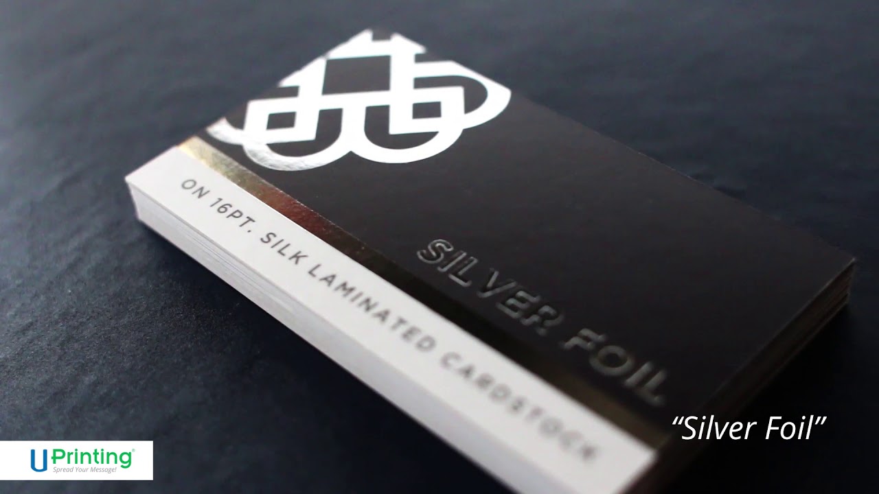 Premium Metallic Foil Stamped Business Cards in Copper, Silver, or Gold