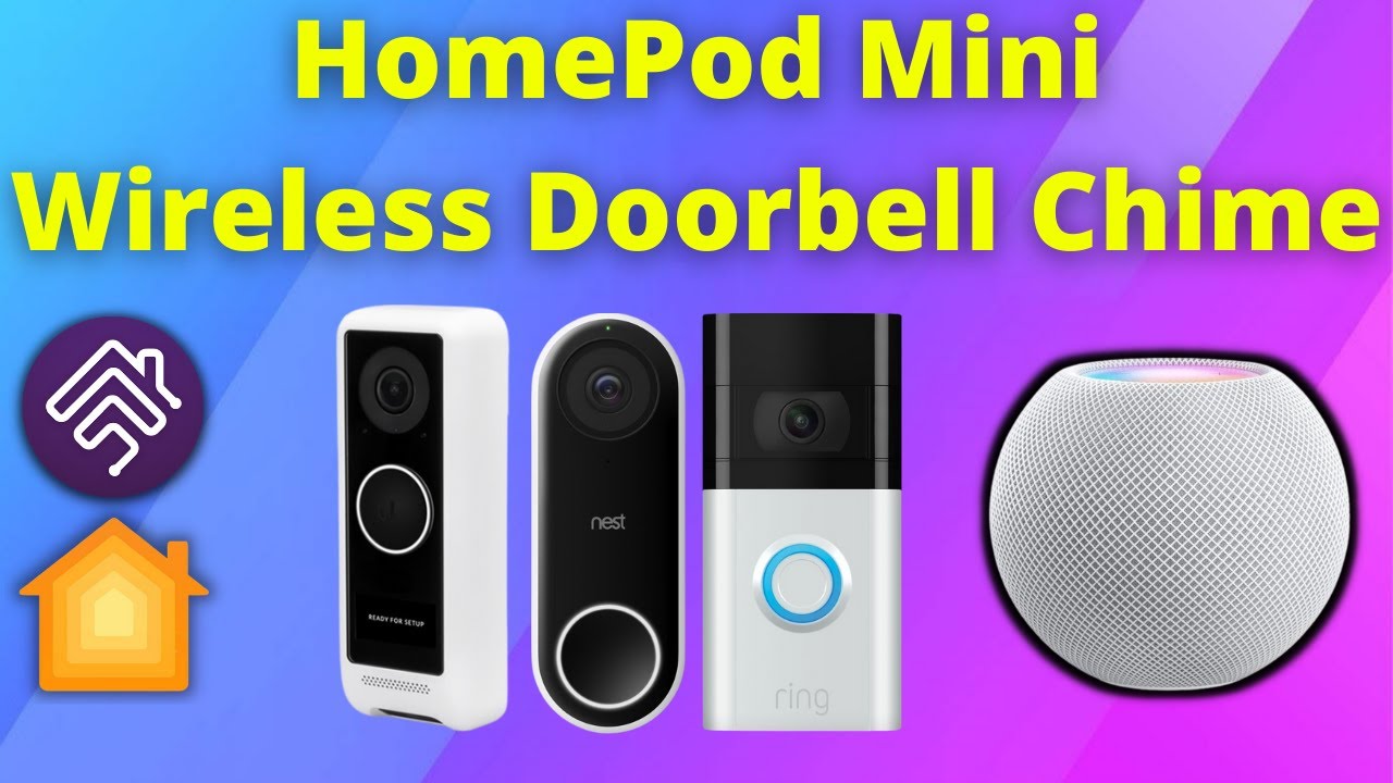 Wireless doorbell chime for UniFi, Ring and Nest doorbells using HomePod Mini & HomeBridge