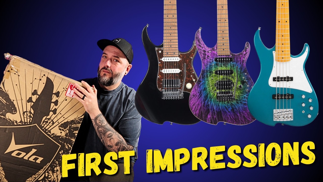 Trying 3 Vola Guitars for the First Time!