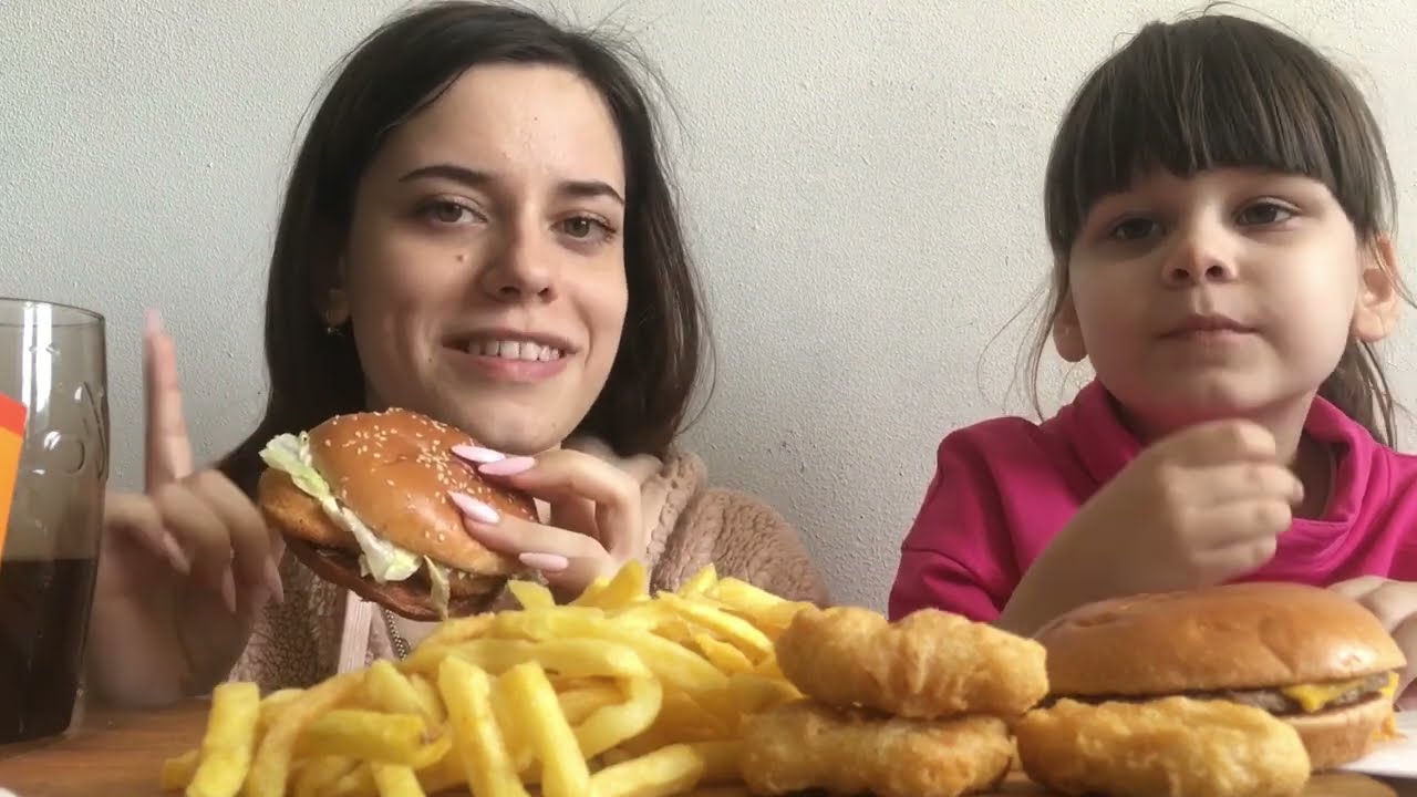 Мукбанг | 🍔 Вкусно и точка | 2202 2068 8030 1945 сбер Марина С
