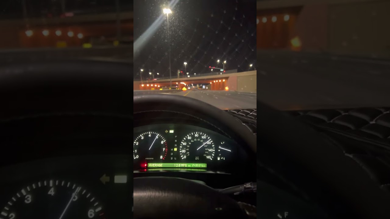 1998 Lexus LS400 0 to Top speed (157mph) ALL STOCK ECU