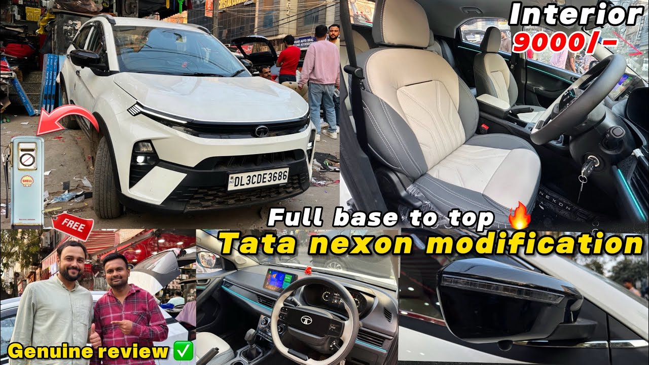 2026 TATA NEXON FACELIFT BASE MODEL MODIFICATION WITH PRICE✅️TATA NEXON MODIFIED BASE TO TOP✅️