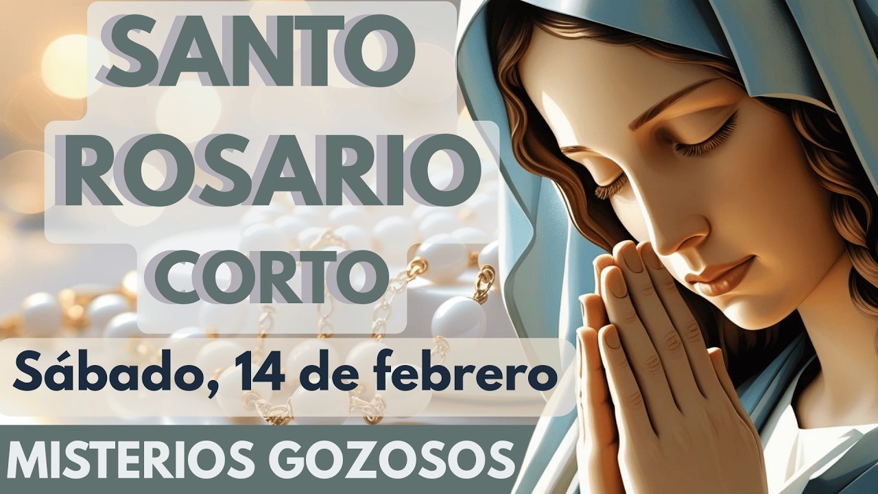 Santo Rosario Corto de Hoy | Sábado | Por los hijos | Misterios Gozosos