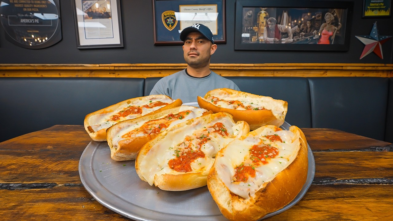 Only 1,492 Seconds to Finish 5 Giant Parmesan Sandwiches! (Undefeated Pro Challenge)
