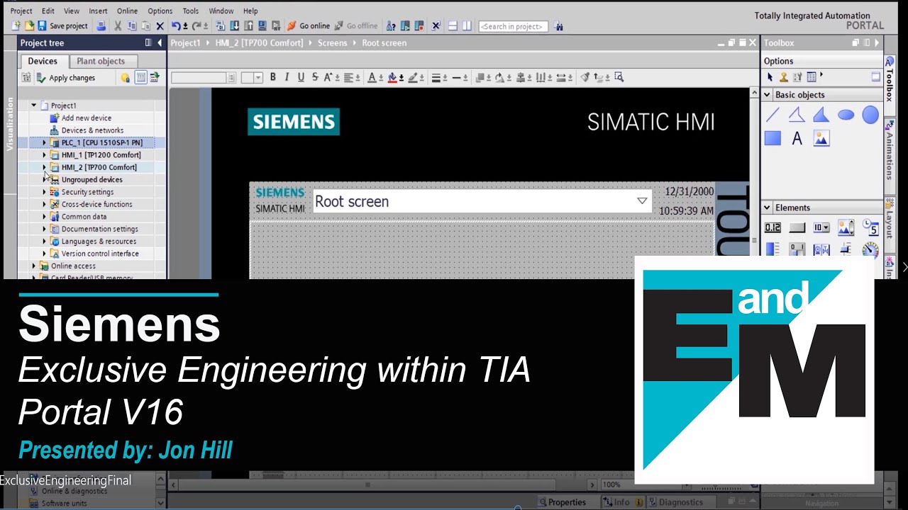 Siemens | Exclusive Engineering within TIA Portal V16 | EandM