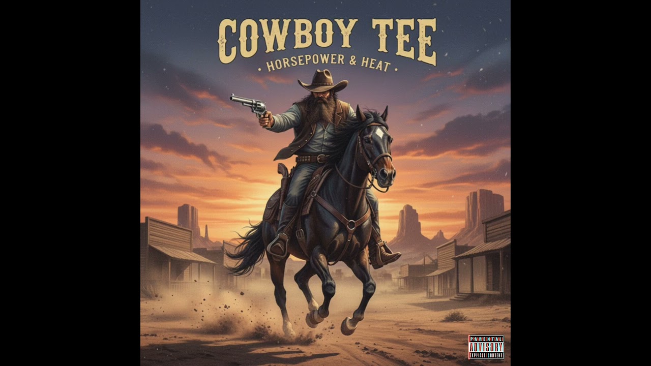 Cowboy Tee - Horsepower & Heat