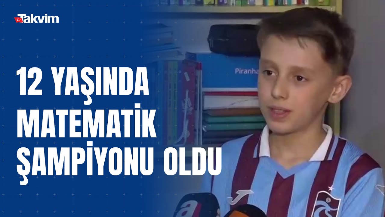 12 yaşında Uluslararası Caribou Matematik Yarışması'nda dünya birincisi oldu
