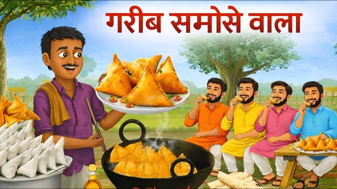 गरीब समोसे वाला | Hindi cartoon | Hindi story | emotional stories | moral story| Inspirational story