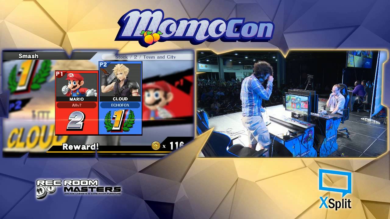 Momocon 2016: Smash 4 Singles - Ally (Mario) vs FOX | MVG | Mew2king (Cloud) - Losers Quarters