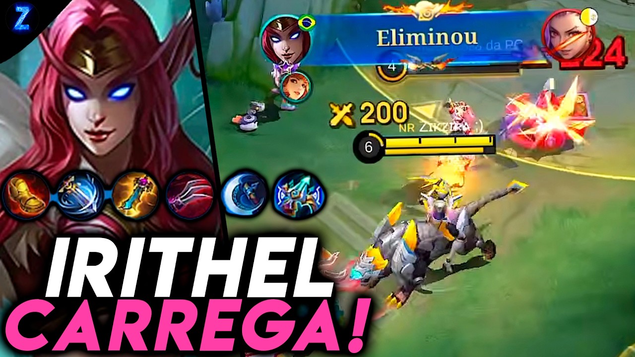 IRITHEL ESTÁ ÓTIMA DE JOGAR!! - IRITHEL GAMEPLAY | Mobile Legends