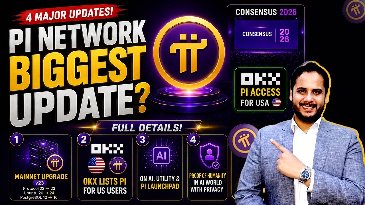 Pi Network HUGE Updates 🚨 OKX USA Access | AI Vision | Mainnet News | Consensus 2026 | Pi Coin Price