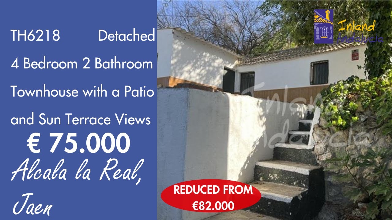 75K, Detached 4 Bedroom 2 Bath House & 333m2 Plot Property for sale in Spain inland Andalucia TH6218
