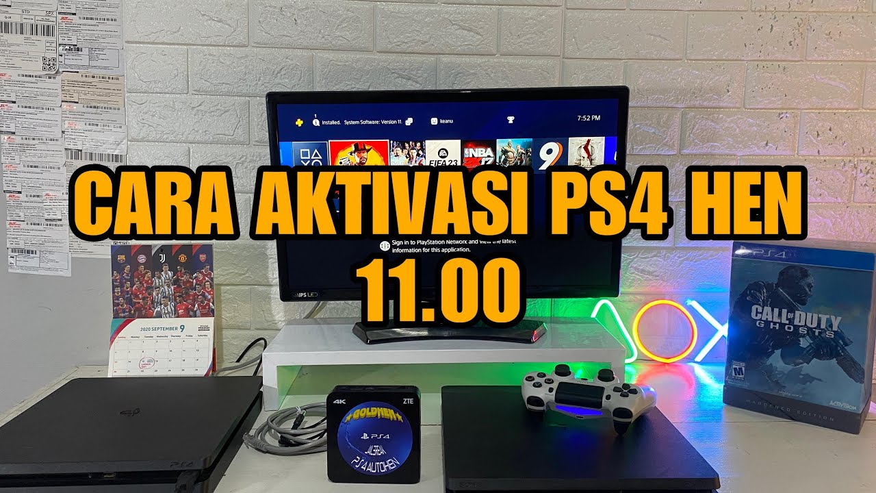 CARA AKTIVASI PS4 HEN 11 00 | CARA MENGAKTIFKAN PS4 HEN 11.00
