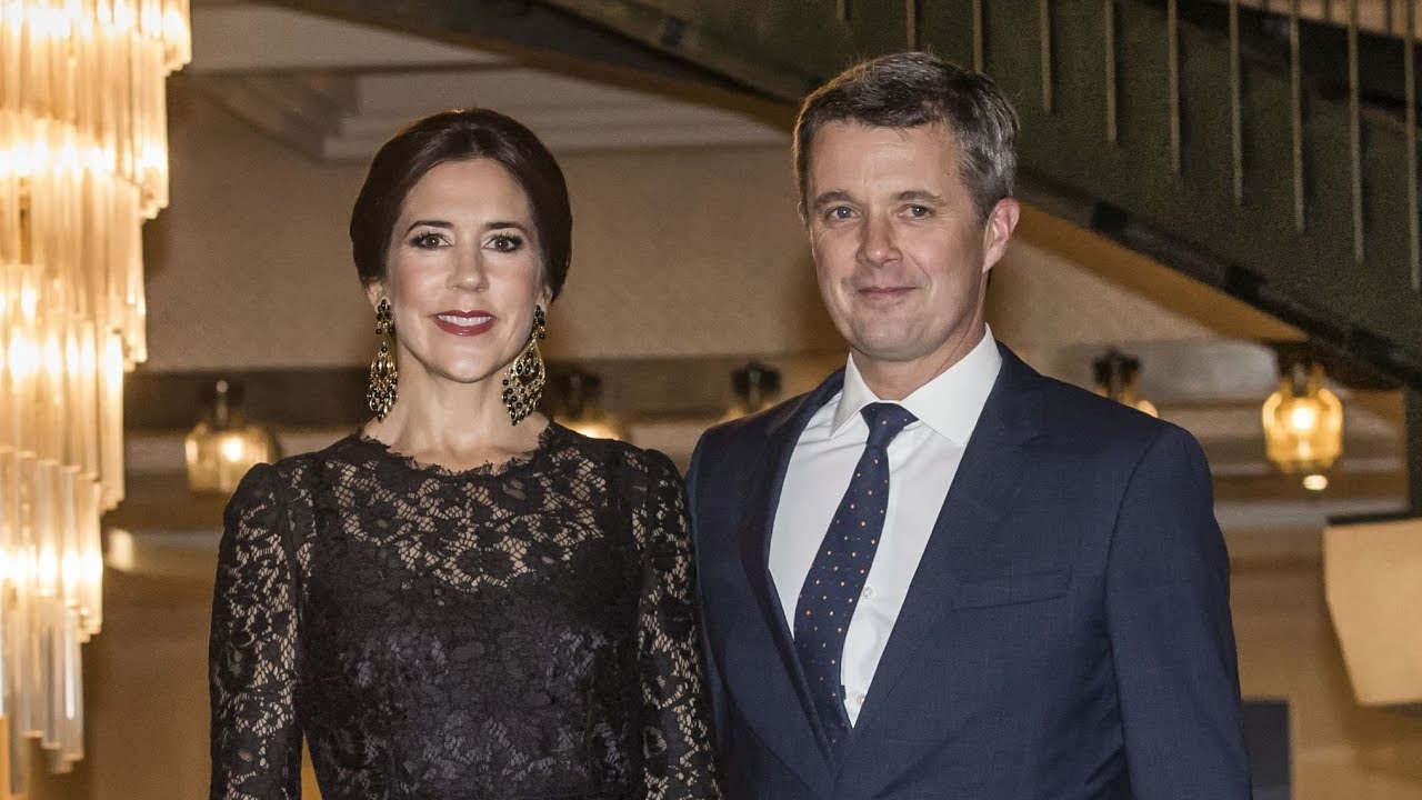 Kronprinsesse Mary og kronprins Frederik ankommer til gallamiddag i Rom
