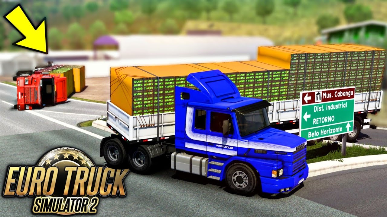 RD e O BARBEIRO CAPOTARAM NA CURVA COM 26 TONELADAS! - EURO TRUCK SIMULATOR 2 + G920