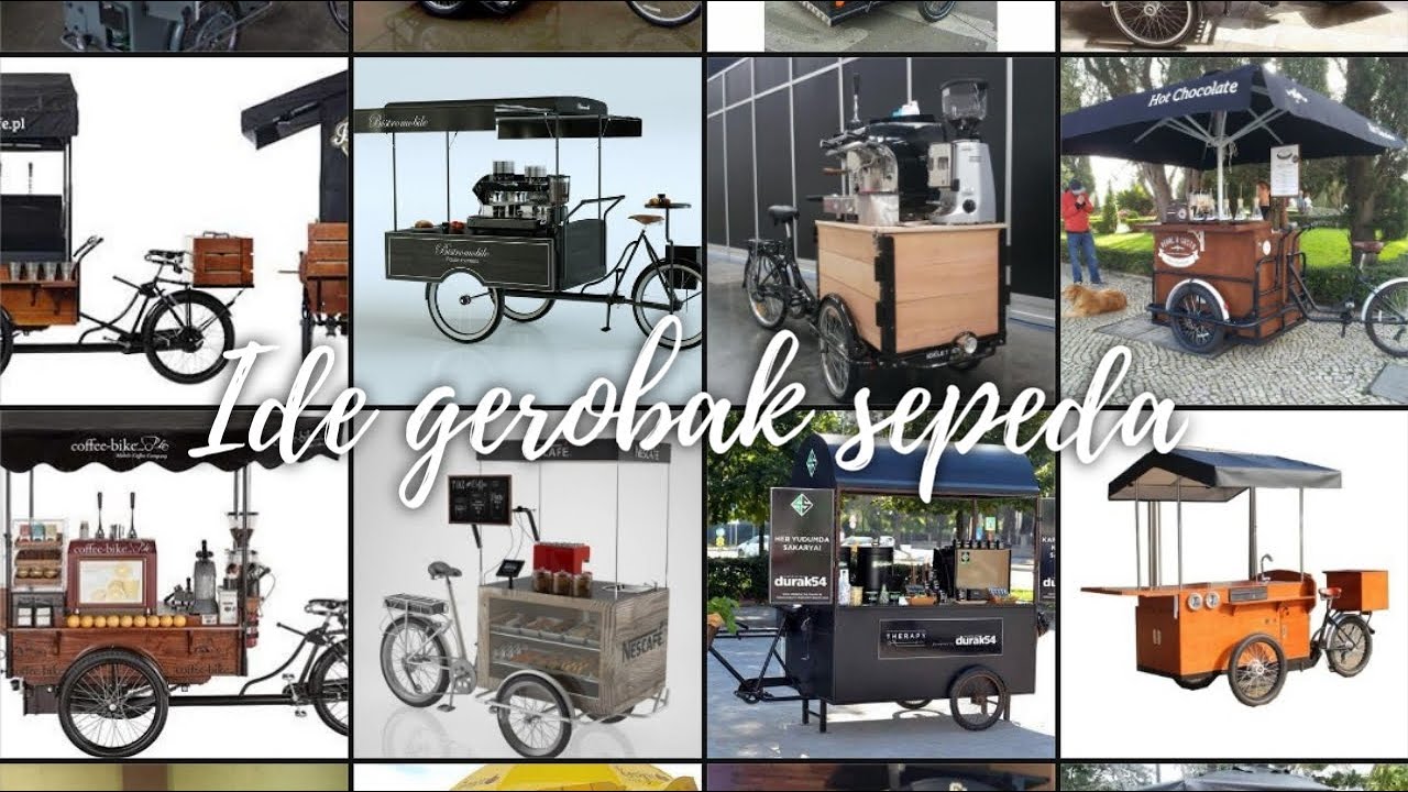 IDE,DESAIN/KONSEP GEROBAK SEPEDA / COFFEE BIKE UNTUK USAHA/JUALAN #PART2