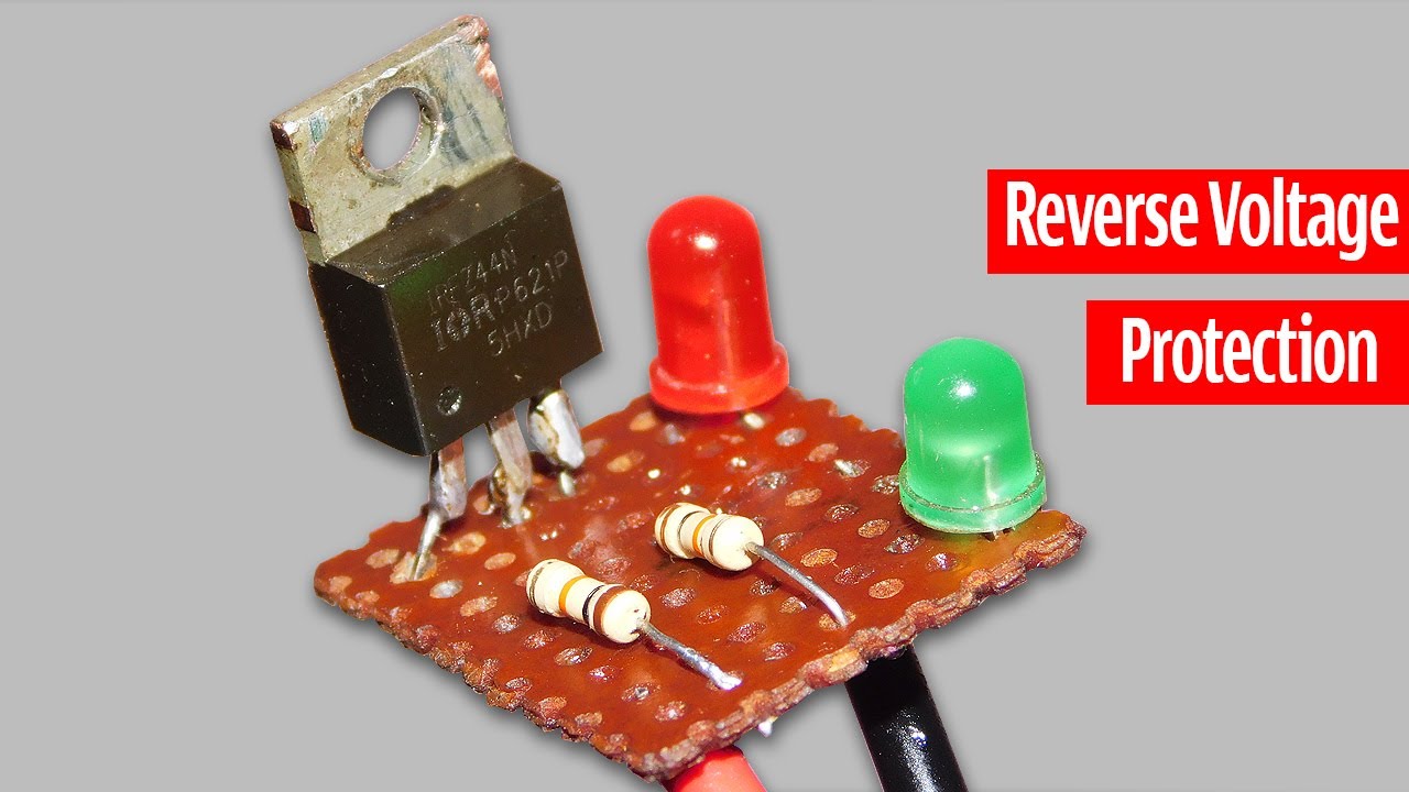 Reverse Polarity Protection Circuit With LED Indicator