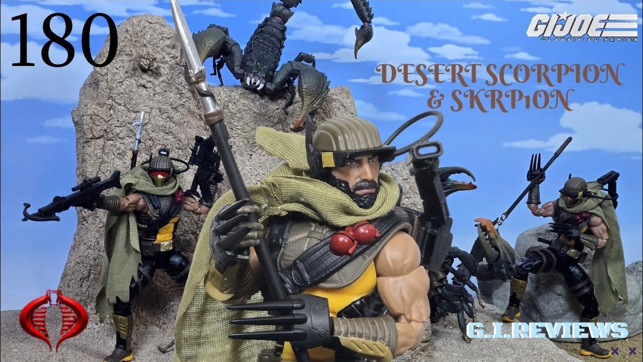 GI Joe Classified Series Cobra Desert Scorpion & SKRP1ON #180 2 Pack Review