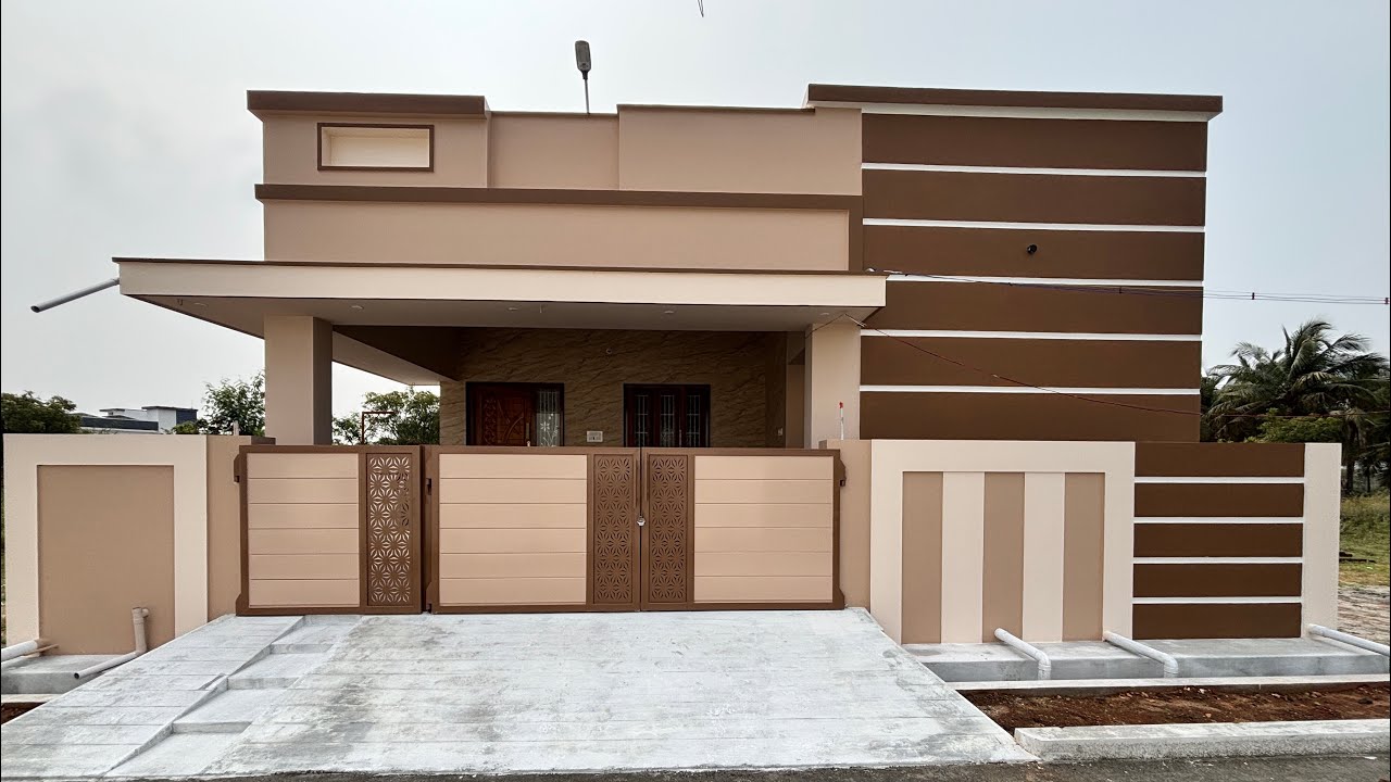3.65 சென்டில், வடக்கு பார்த்த 2BHK தனி வீடு 📞8838 172 988 House For Sale In Pollachi #semifurnished