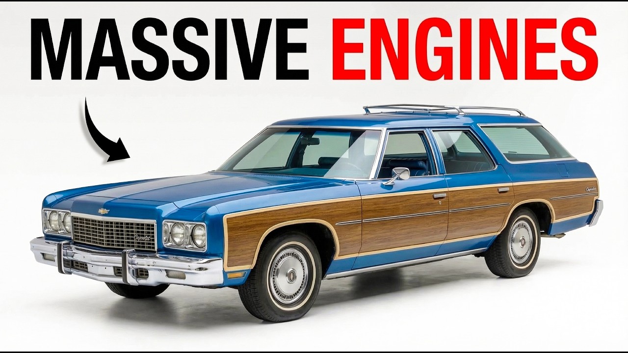 5 Largest Engines Ever Put In A Family Car!