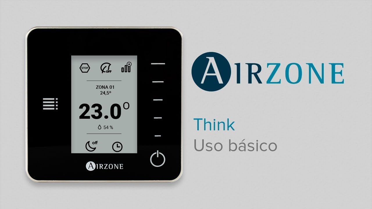 Termostato inteligente Airzone Think: Uso b&aacute;sico
