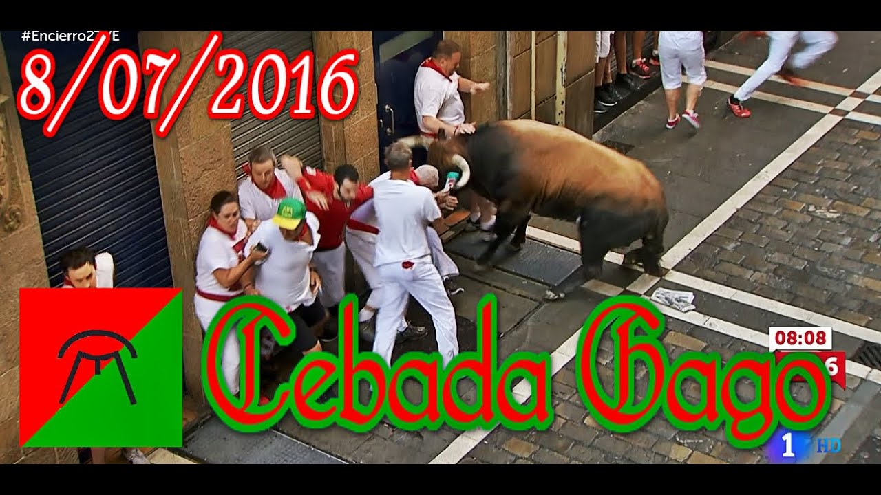 2&ordm; Segundo Encierro SAN FERM&Iacute;N 2016 - Cebada Gago (8/07/2016)