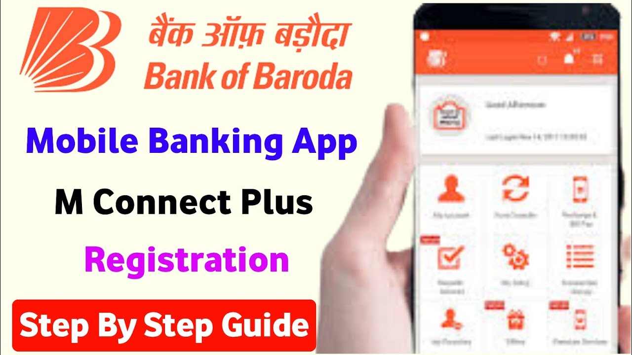 Bank of Baroda Mobile Banking Registration Process Online | How to Register Bob M Connect Plus App