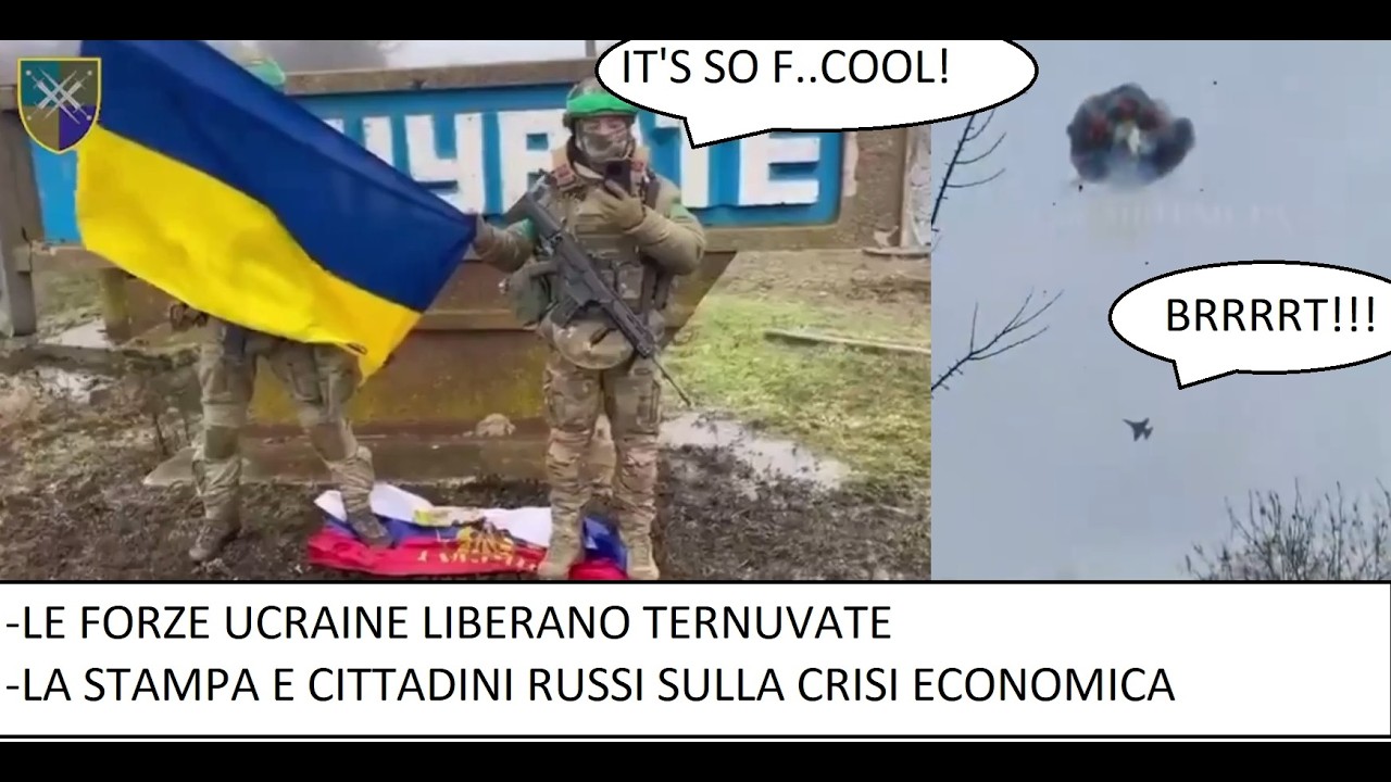 Ucraina: liberato Ternuvate - Epico! Un F16 fa cantare la Vulcan - La Russia in crisi economica
