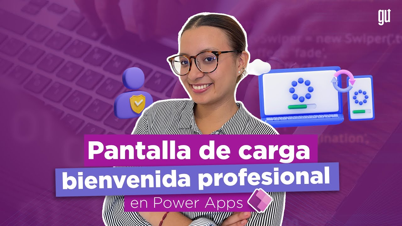 Pantalla de carga y bienvenida profesional en Power Apps