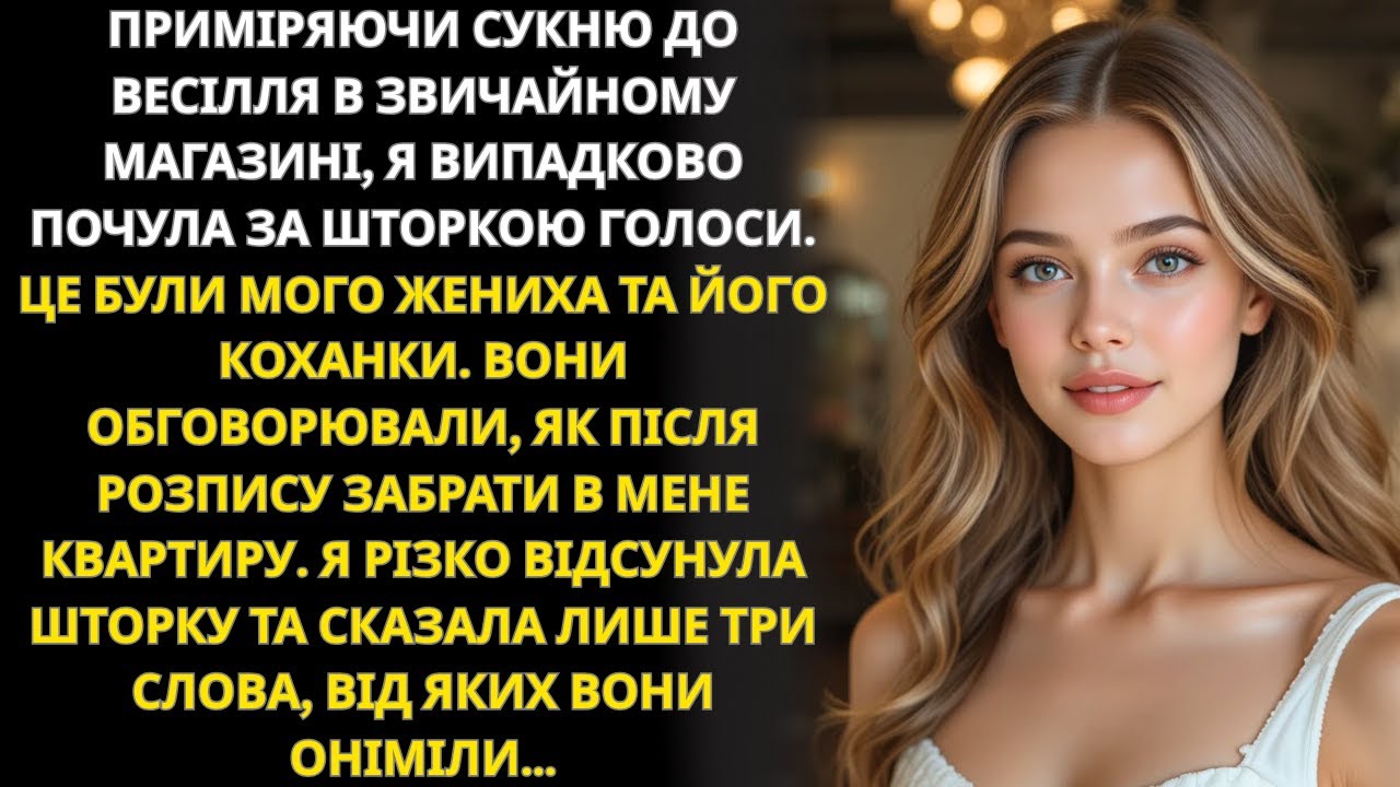 Я приміряла весільну сукню, а за шторою почула, як наречений з коханкою ділили мою квартиру