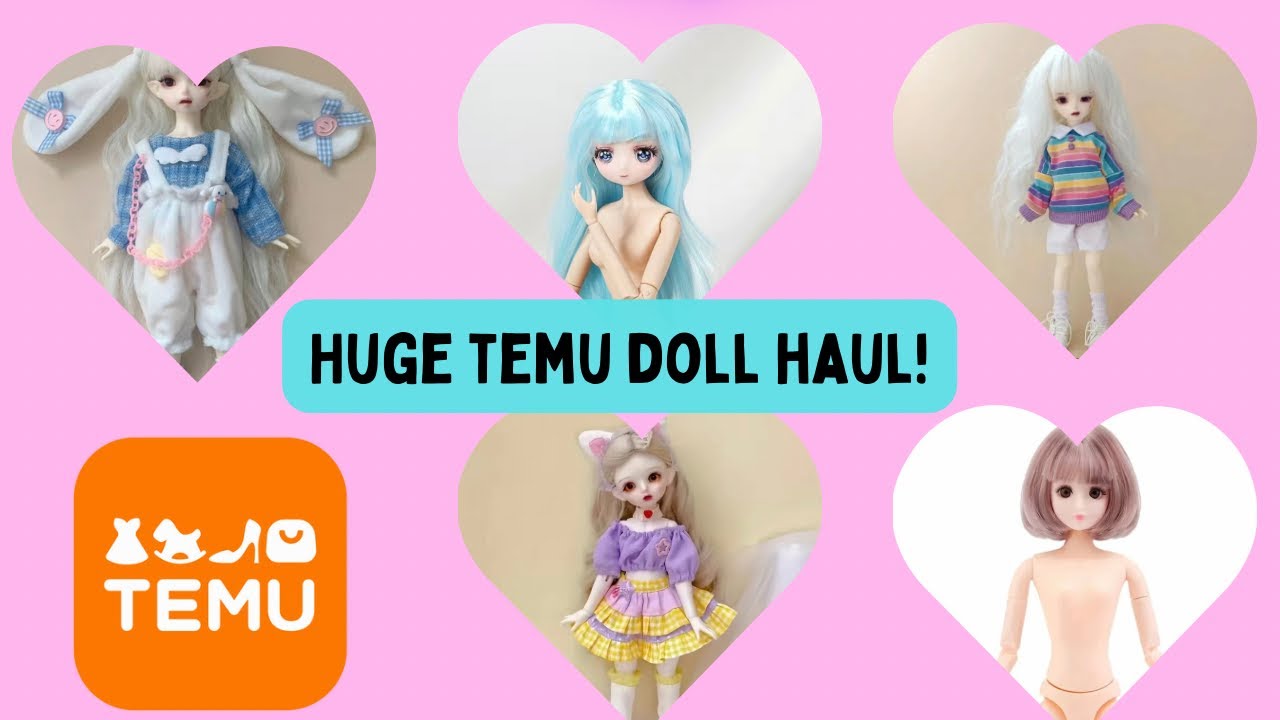 Huge Temu Doll Haul and Barbie Size Clothes *adult collector*
